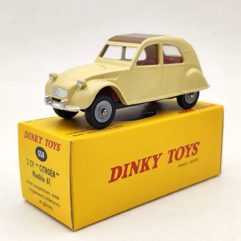 DeAgostini 1/43 Dinky Toys 558 2CV Citroen Modele 61 литые под давлением модели автомобилей|Наземный