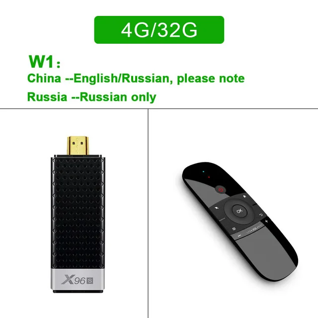 4G 32G with W1 X96S Android 9,0 4GB32GB tv Box Phone AIRPLAY/DLNA Ultra HD 4K tv Stick 2,4G/5G wifi BT4.2 USB3.0 Smart медиаплеер приставка - Цвет: 4G 32G with W1