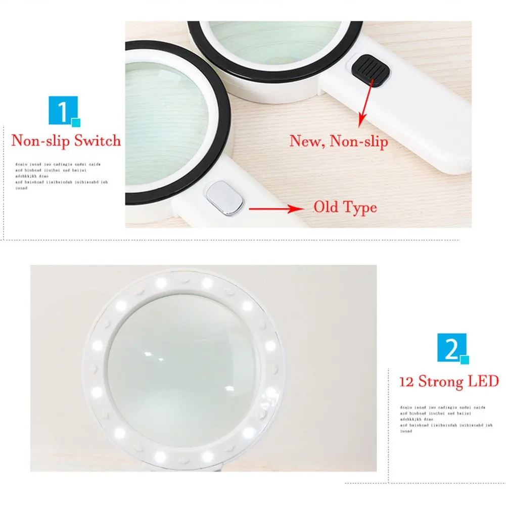 

Light 30X Magnifying Magnifier Magnifying Bright Handheld Illuminated LED