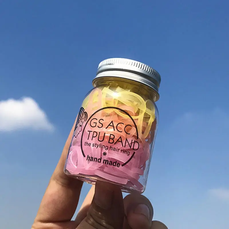 Резиновая лента для волос Одноразовая градиентная эластичная 110 120