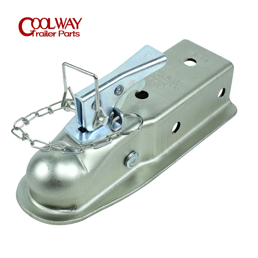 

Trailer Coupler 2 X 2-1/2 Inch Ball Hitch Back Coupling Straight Tongue 2-1/2" RV Parts Camper Caravan Accessories