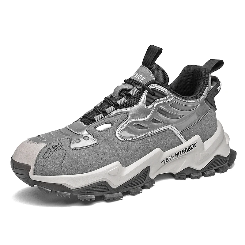 

Nice Pop Men's Sport Shoes Breathable Mesh Lightweight Casual Sneaker Male Comfortable Non-Slip Lace-Up Outdoor Footwear For Men