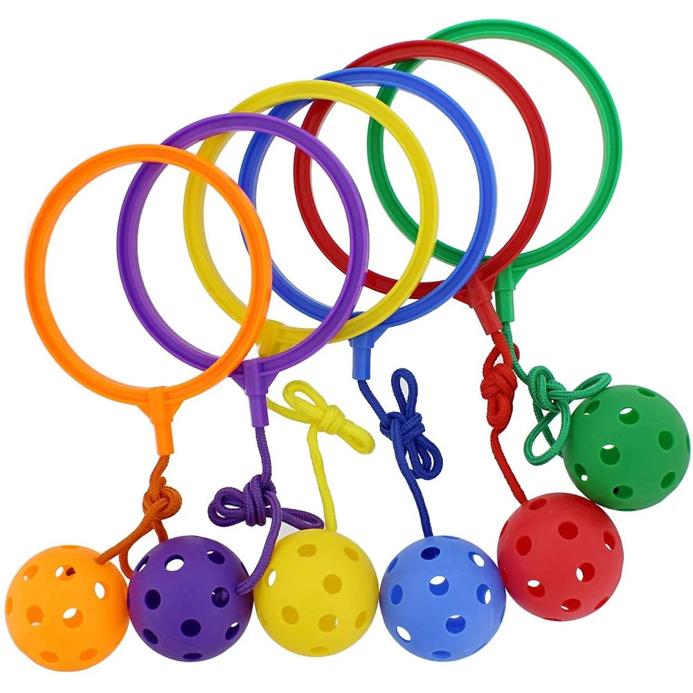 

6PC Kip Ball Outdoor Fun Toy Ball Classical Skipping Toy Exercise Coordination And Balance Hop Jump Playground May Toy Ball