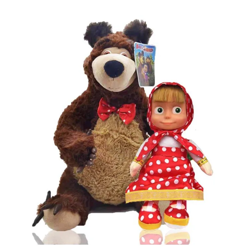 

Мультфильм Маша и медведь мягкие животные и плюшевые кавайные игрушки фигурка вырезанная кавайная Мягкая кукла плюшевые игрушки Рождестве...