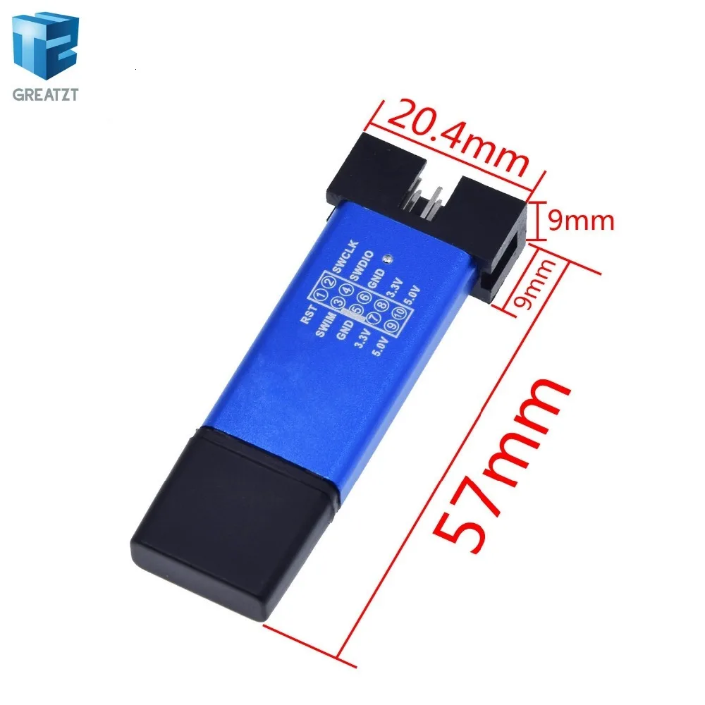 1 комплект ST LINK Stlink ST-Link V2 Mini STM8 STM32 симулятор скачать программист Программирование с крышкой DuPont кабель ST Link V2