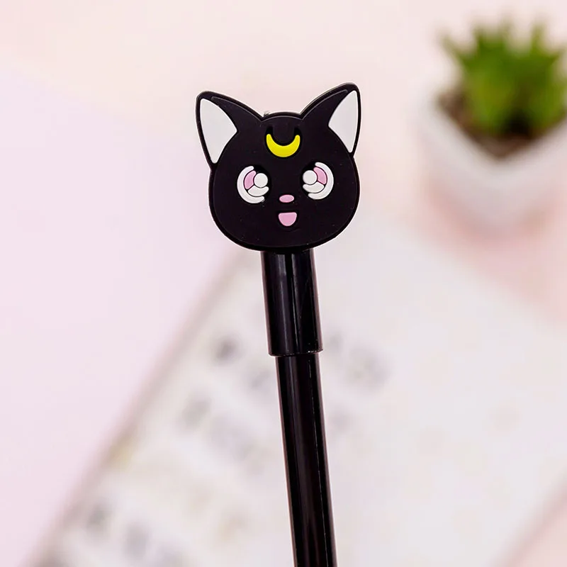 Аниме Сейлор Мун Луна Кошка Косплей милый мультфильм розовый поросенок написание живопись ручки Инструмент канцелярские принадлежности девочка студентка 0,5 мм гелевая ручка реквизит