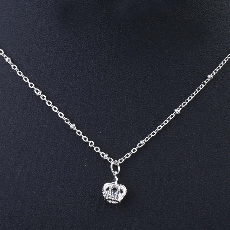 Женское колье с подвеской в виде короны из металлического сплава | Украшения и