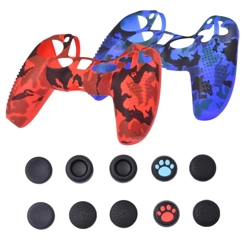 

Soft Silicone Gel Rubber Case Cover Game Controller Skin Protective Gamepad Cover For PS5