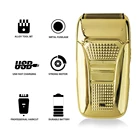 Перезаряжаемая электрическая профессиональная Бритва для волос, Парикмахерская электрическая бритва для мужчин, бритвенный станок с литий-ионной батареей HIENA