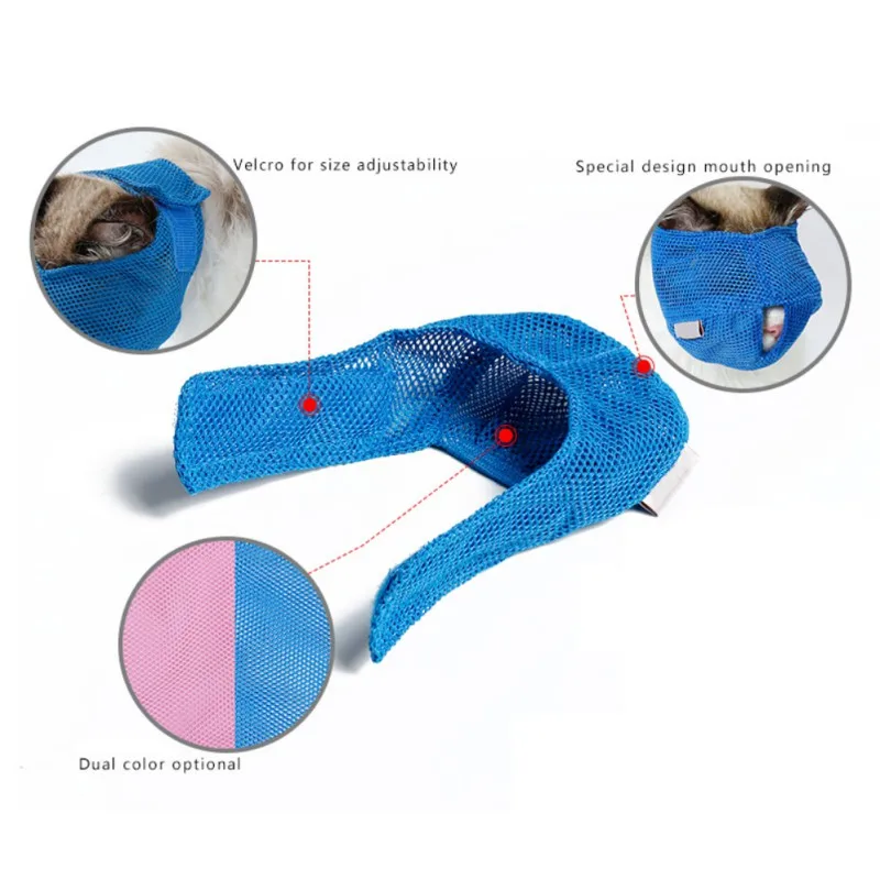 Breathable Mesh Lovely Cat Anti Bite Muzzles Travel Tool Bath Beauty Grooming Bathing Bag Pet Supplies | Дом и сад