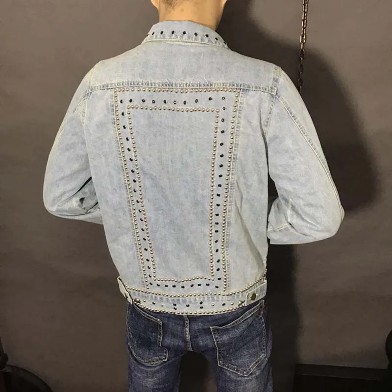 KIOVNO мужские камуфляжные повседневные джинсовые куртки с передними карманами в