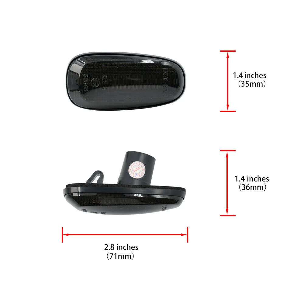 

Accessories Side Marker Light Amber Front Fender IP67 Waterproof Parts