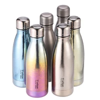 titanium light hiking and camping bottle reusable leakproof uninsulated titanium water flask coke bottle 550ml travel outdoors