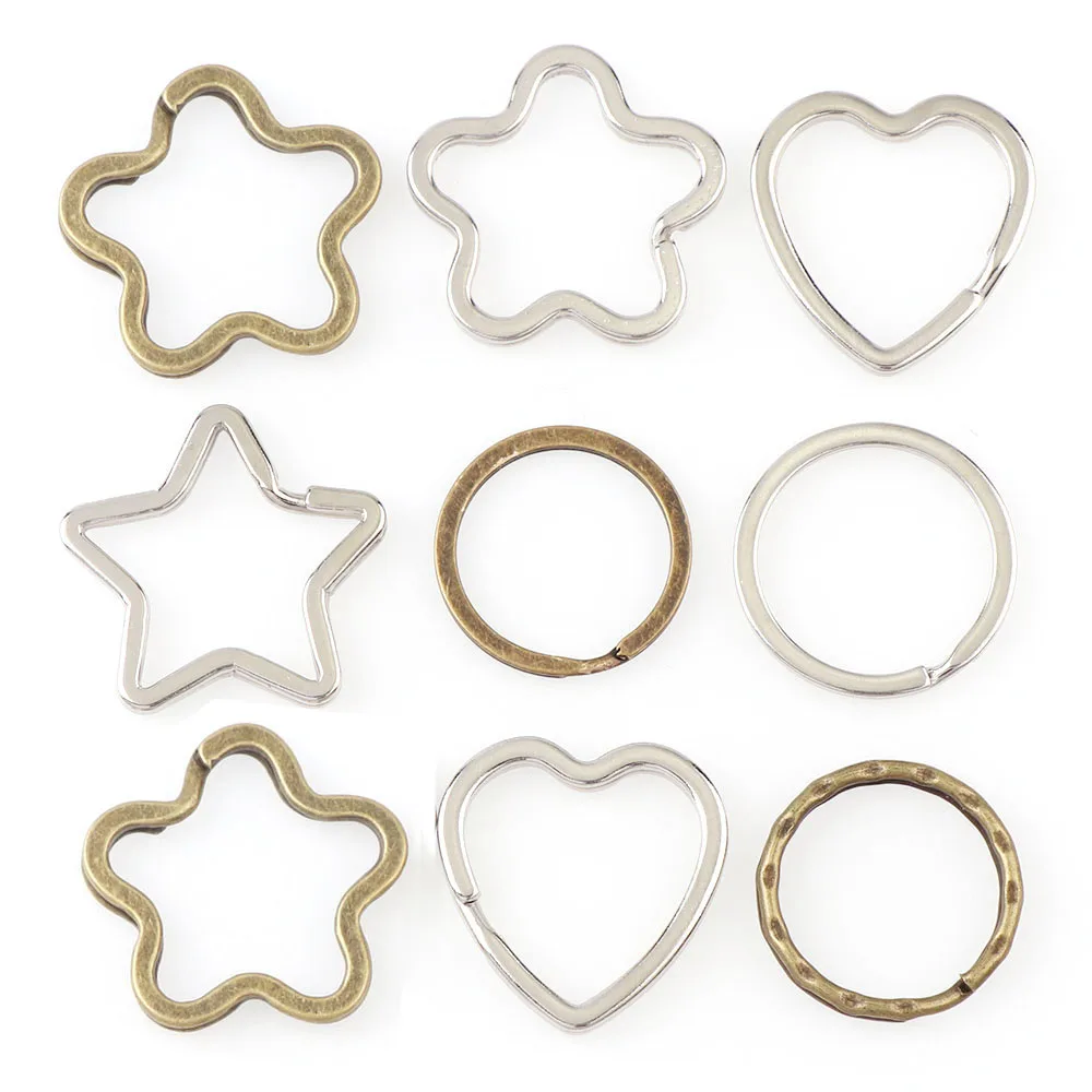 10 шт./лот 6 видов стилей 2 цвета Железный цветок сливы ЛЮБОВЬ и круглая форма Сплит