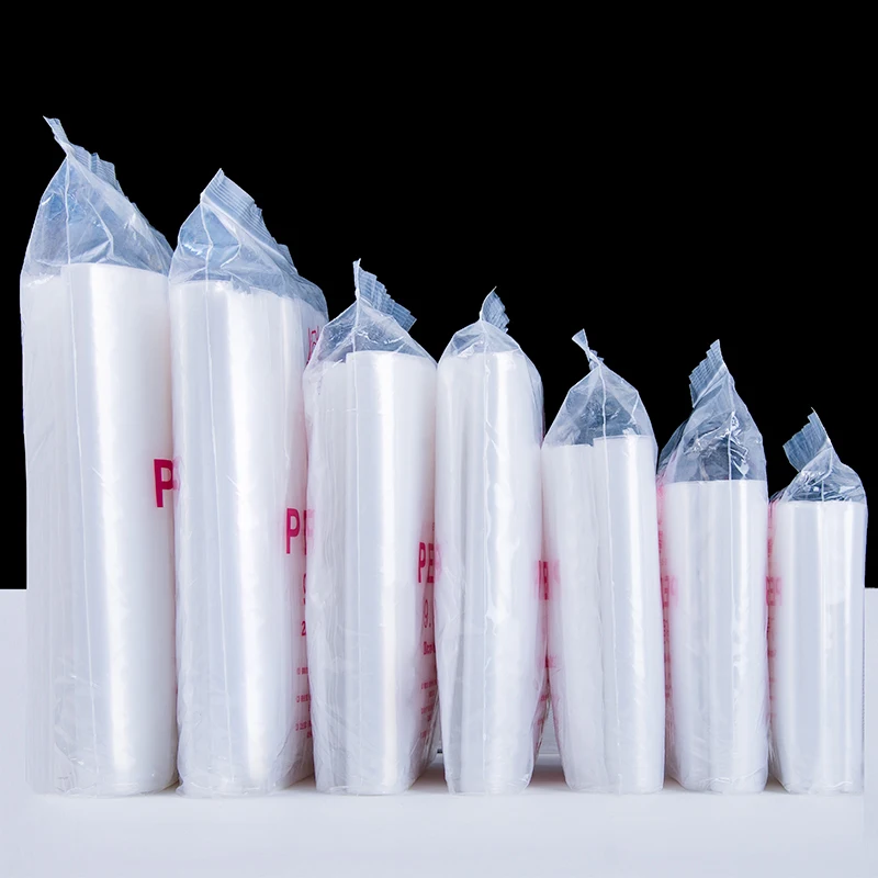 0 2 мм PE прозрачный самоблокирующийся замок на молнии пакеты под заказ