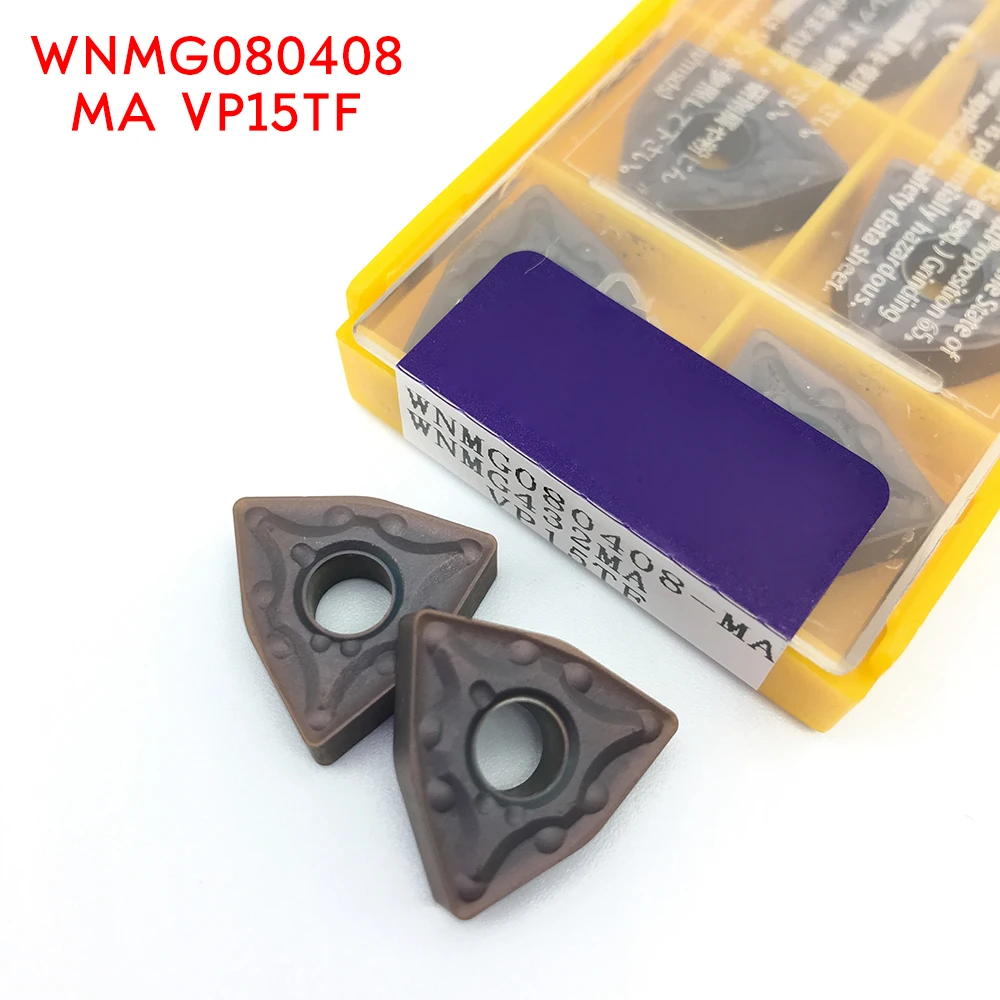 20 шт. WNMG080408 MA VP15TF твердосплавные вставки внешний токарный инструмент WNMG 080408