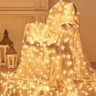 3M 6M Длина: 10 м Star шар Светодиодные гирлянды рождественские украшения для дома на открытом воздухе с утолщённой меховой опушкой, Волшебная Гирлянда Свадебные подарки на новый год