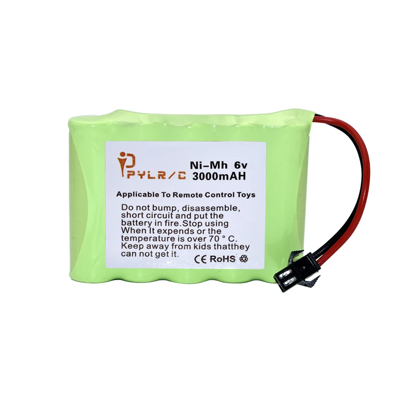 

6v Rechargeable Battery For Rc toys Cars Tanks Robots Gun 3000mah Ni-MH Battery AA 6v 3000mah Batteries Pack For Rc Boat 1Pcs
