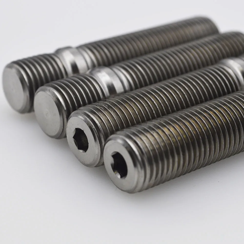 Серебряная высокопроизводительная титановая колесная шпилька Gr5 для гоночного