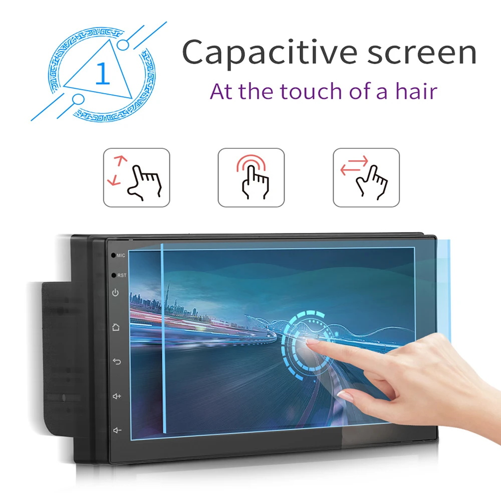 Автомагнитола 2 Din 7 дюймов Bluetooth HD 1024x600 Mp5 плеер Универсальная автомобильная