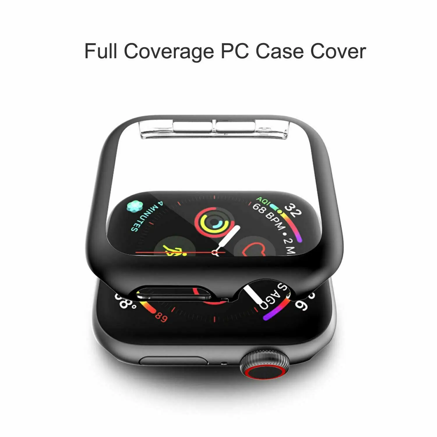 Чехол с полным покрытием для Apple Watch Series 5 серия 4 40 мм 44 чехол iWatch защитной пленкой