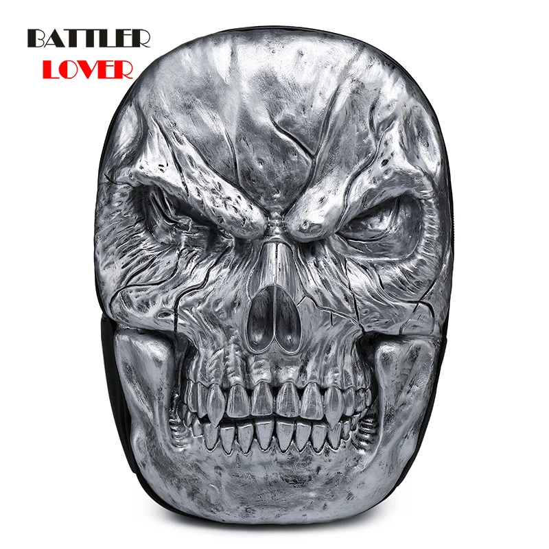 

Men Backpack Femme Leather Skull Backpacks For Teenagers Luxury Designer Casual Large Capacity Laptop Bag Male Travel Bags