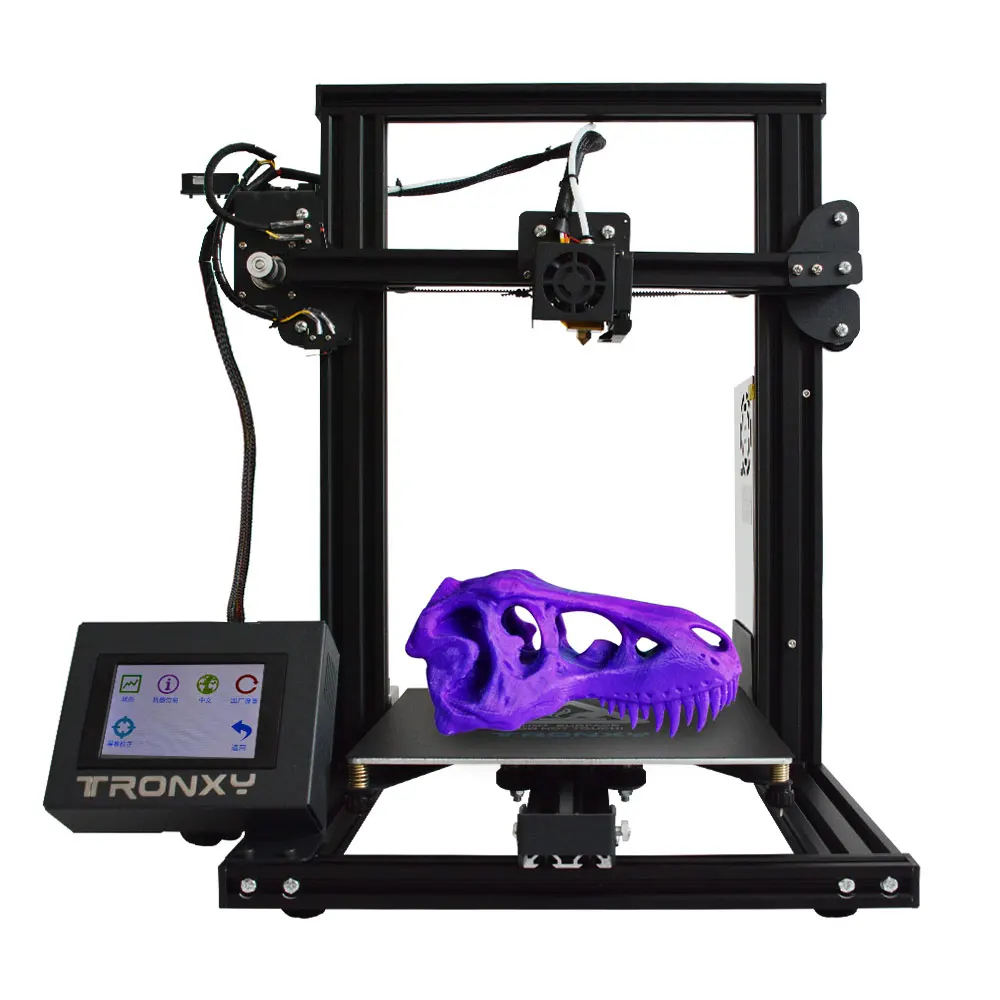 Tronxy XY-2 быстрая сборка металлический 3d принтер 220*220*260 мм высокая печать Магнитная Тепловая бумага 3,5 дюймов сенсорный экран