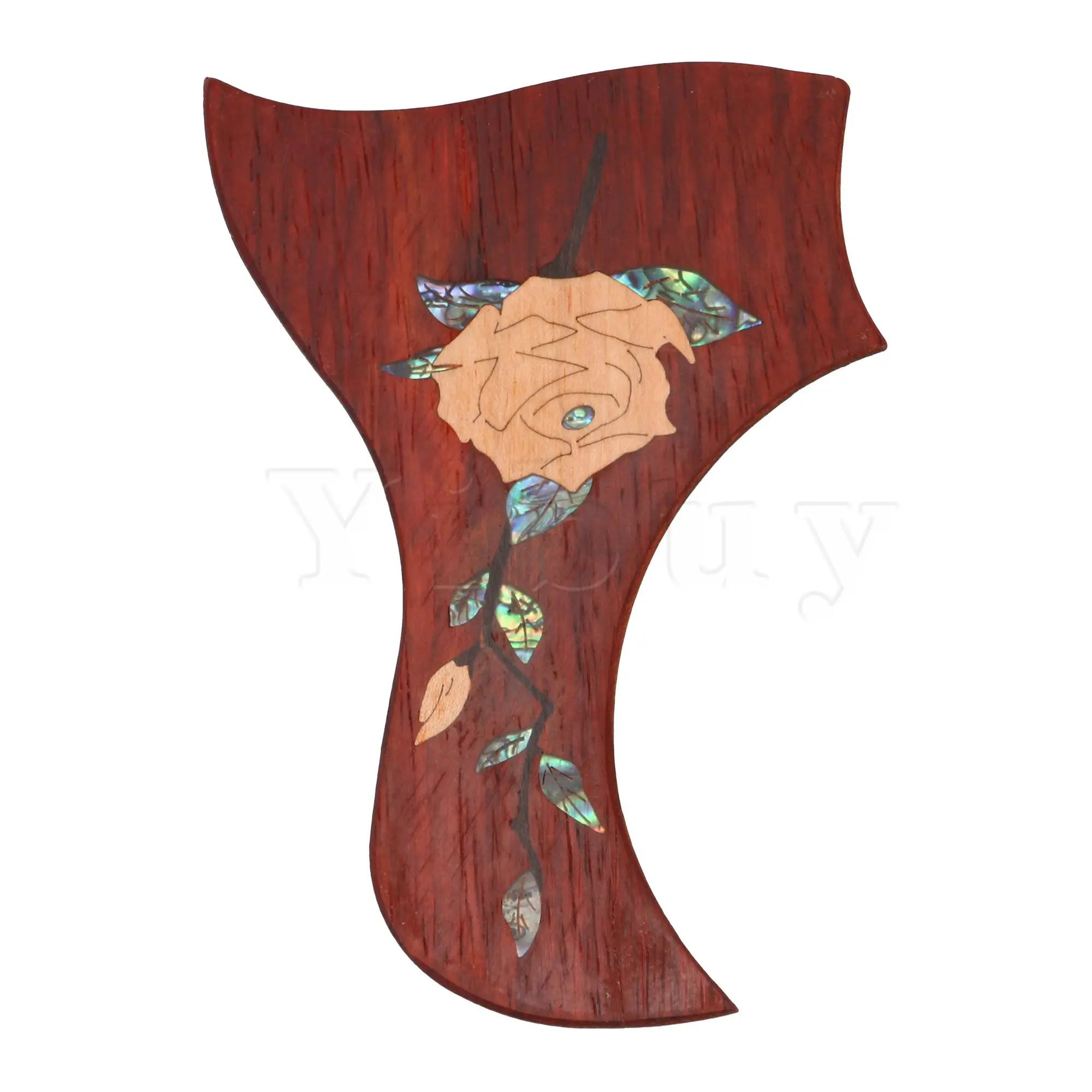 Yibuy Пион шаблон двусторонний клей дерево гитара маркер|Детали и аксессуары для