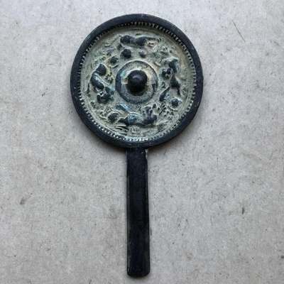 Изысканное бронзовое зеркальное украшение с ручкой|Булавки и значки| |
