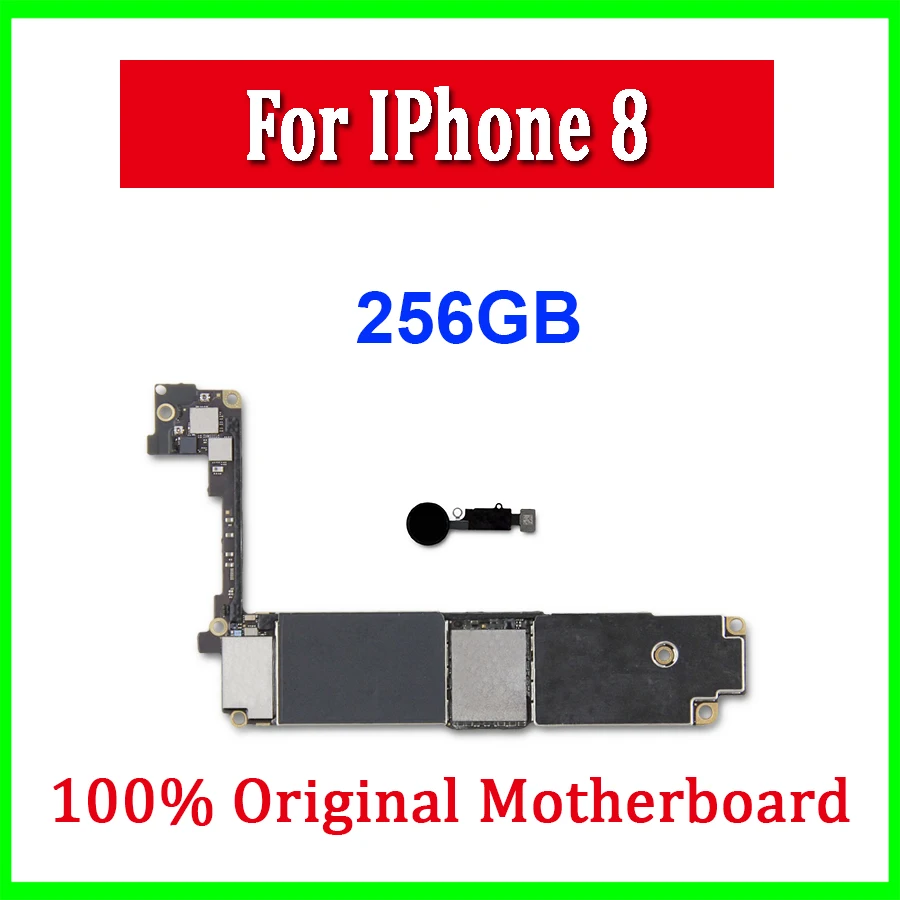 64 Гб/256 ГБ для iPhone 8 материнская плата с/без Touch ID разблокированная с системой IOS