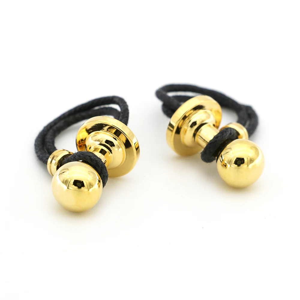 

String Cuff Links For Men Rope Design Quality Brass Material Golden Color Cufflinks Wholesale&retail