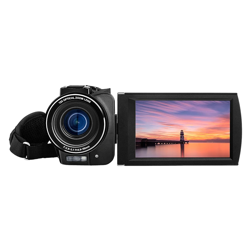 Видеокамера Ordro AX60 100X профессиональная камера 4K с цифровым зумом 12 оптических