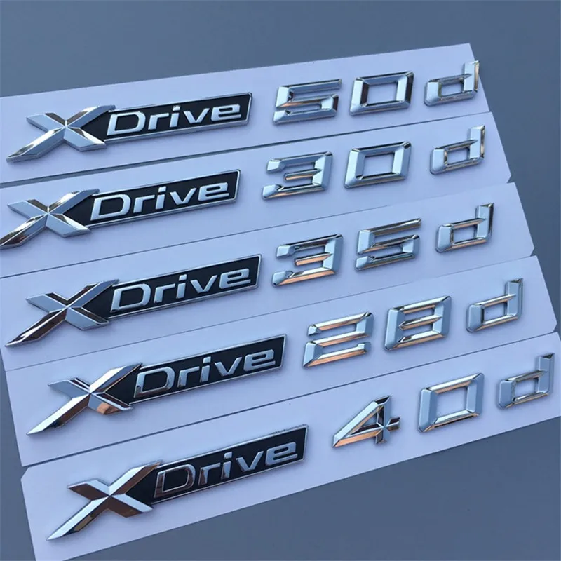 2 шт. автомобильный Стайлинг 3D ABS Xdrive18d 20d 25d 28d 30d 35d 40d 45d 48d 50d 55d боковой значок