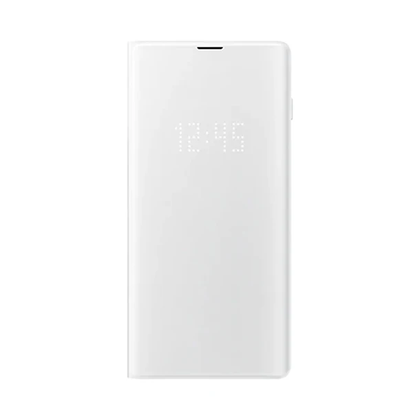 White Умный светодиодный Чехол samsung, чехол для samsung Galaxy S10 X SM-G9730 S10+ S10 Plus SM-G9750 S10E SM-G9700, откидной Чехол-кошелек - Цвет: White