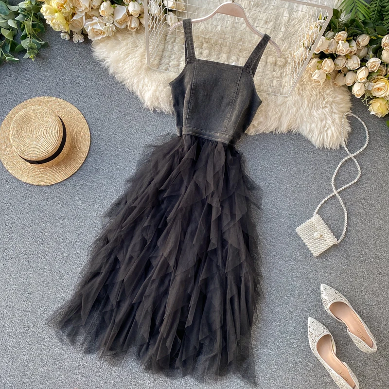 Женское джинсовое платье в стиле пэчворк новинка 2020 летнее сексуальное