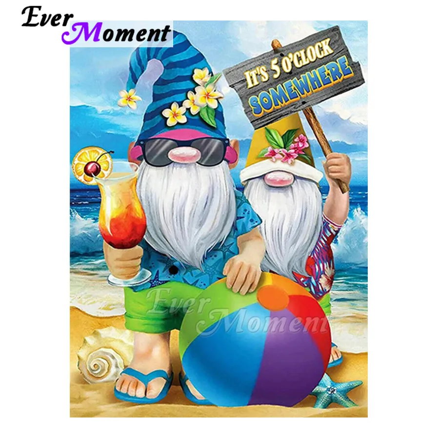 Алмазная живопись с изображением карлика пляжа солнца украшение холст для