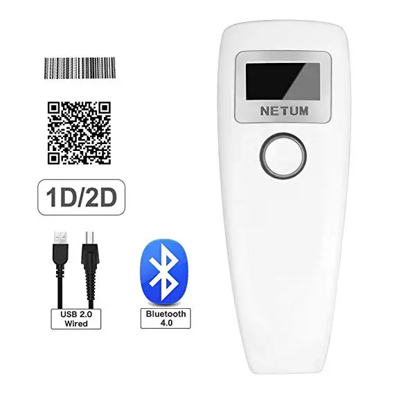 Сканер штрих кода NETUM Z2S Bluetooth 1D 2D QR сканер и Z3S CCD беспроводной считыватель для