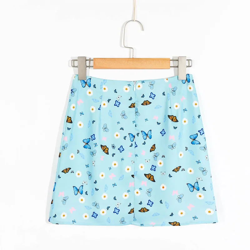 

Summer women's skirt casual printed mini skirt