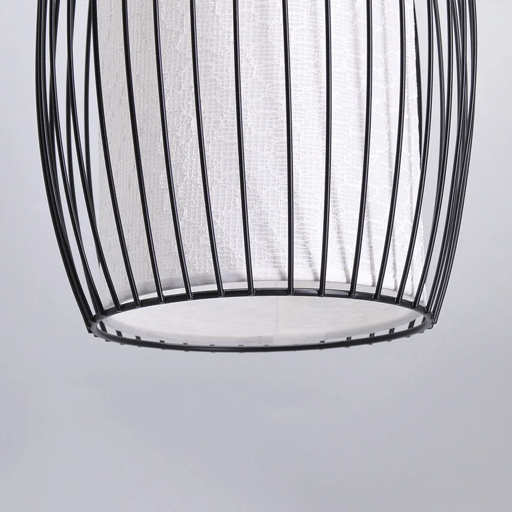 Промышленный Китайский подвесной светильник s кованая железная клетка для птиц