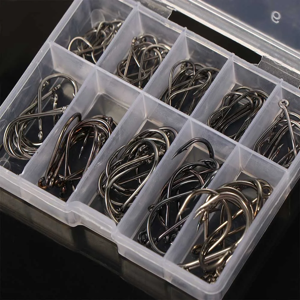 

100 шт., тройные Крючки из углеродистой стали