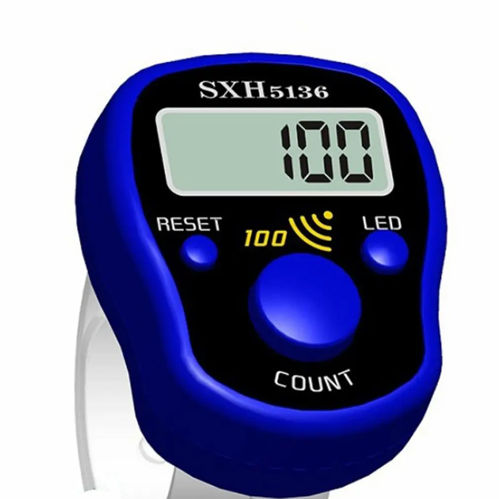 Мини маркер для стежков счетчик пальцев в ряд Электрический цифровой ЖК дисплей