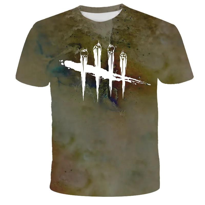 

New 3D Printed Dead by Daylight Tee Tops Clothing Short Children's TShirt Children for Boy Girls Kids Kid's Shirts Child Baby