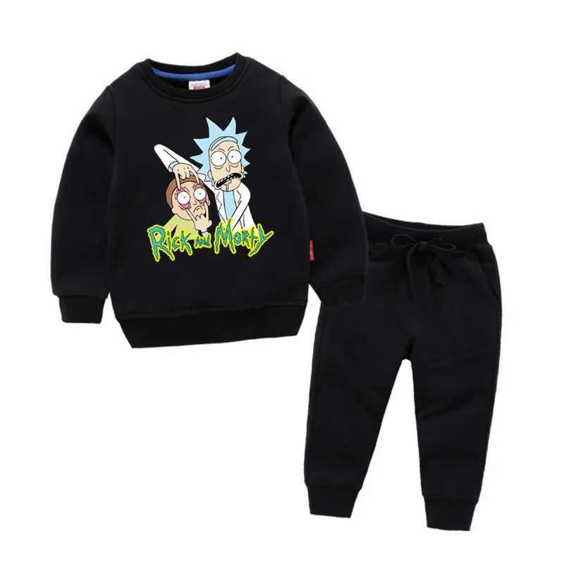 Детские хлопковые толстовки с капюшоном принтом Рик и Морти детский хлопковый