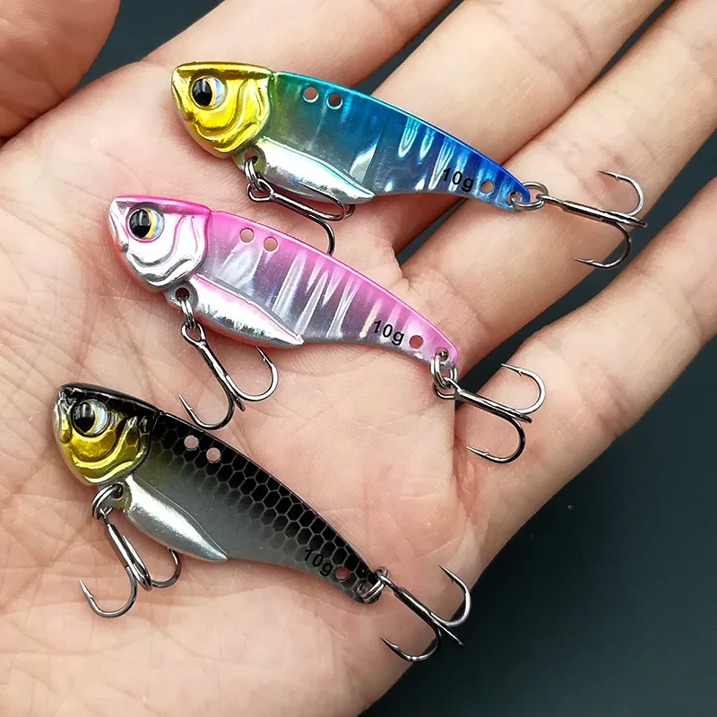 Высококачественная металлическая Рыболовная Приманка VIB 10/15 г 49/55 мм Вибрирующая