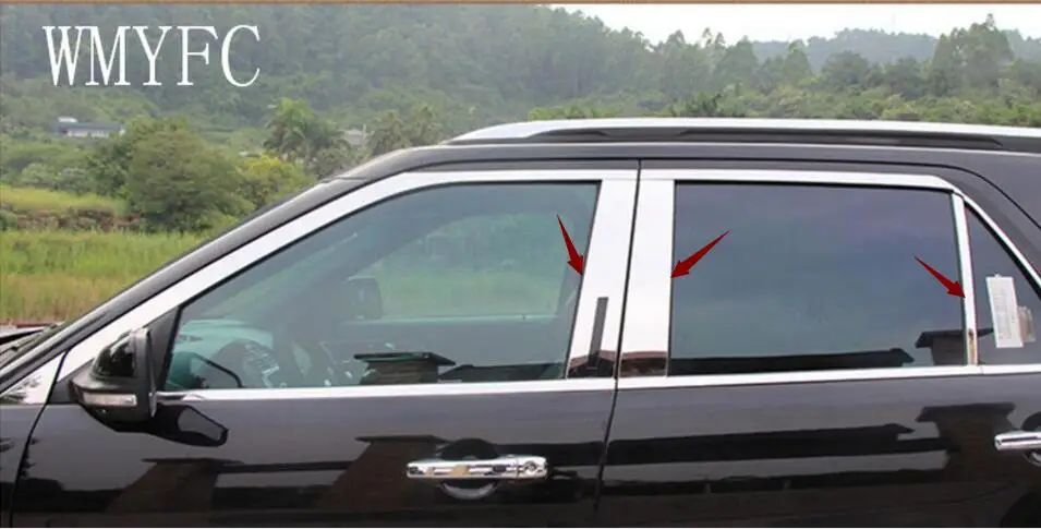 304 бесконтактная стальная оконная стойка отделка автомобильная наклейка