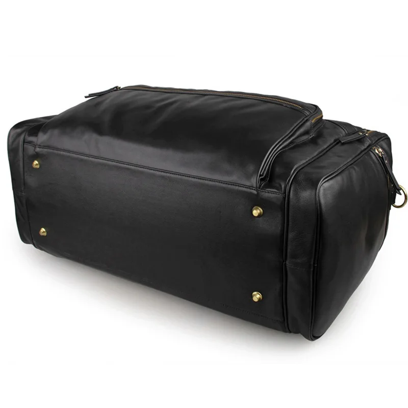 Мужская Дорожная сумка из натуральной коровьей кожи водонепроницаемая кожаная
