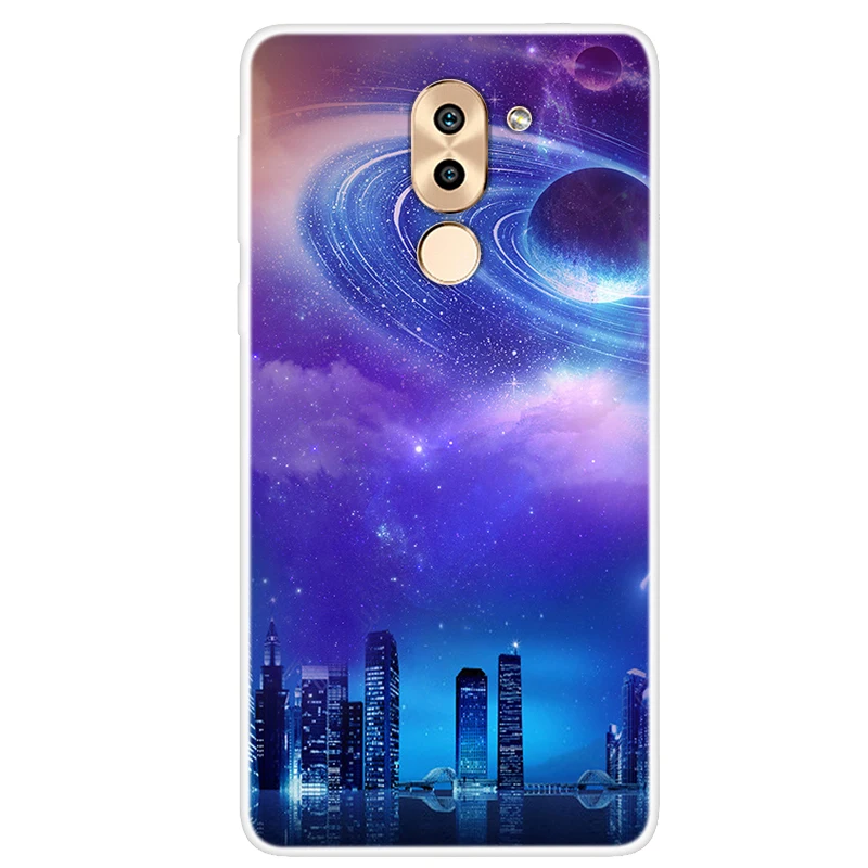 For Huawei Honor 6X Case Silicone Starry Sky Star Planet Print Phone Cases 7X 8X 9X Pro 5X Soft Slim Cover |