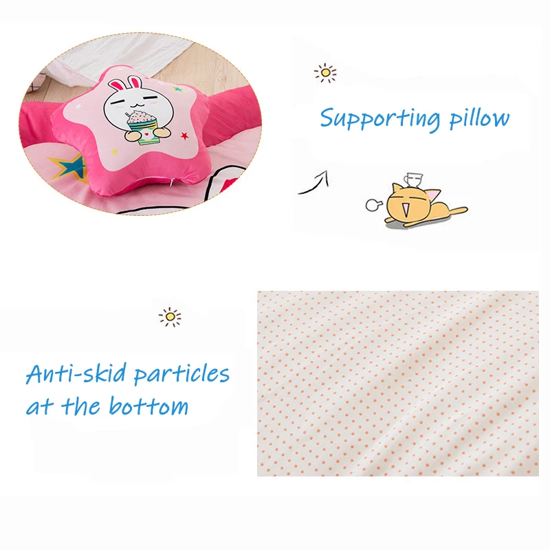 Детский игровой коврик babyinside утолщенный мультяшный бархатный напольный с