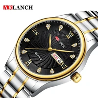 arlanch business mens watches famous brand luxury big dial male watch waterproof quartz gold watch men montre homme 2022