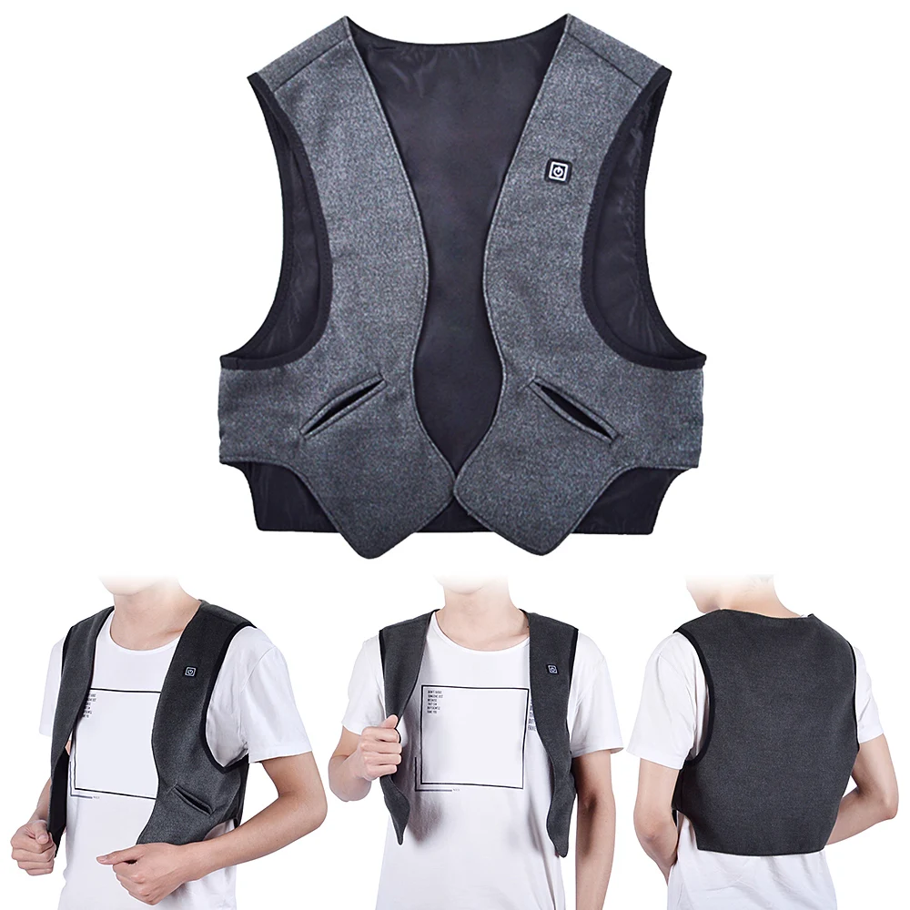 

Winter Far Infrared Heating Vest Electric Heated Warm Waistcoat Fishing Exploration Snowmobile Motorcycling Jacket For Women Men
